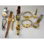 A lady's 9ct gold Buren wristwatch with 15-jewel Grand Prix movement, Birmingham 1955,