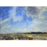 Arthur Norris - Three views - 'Summer morning', 'Winter morning' and 'Autumn Morning', watercolour,