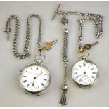 An Edwardian silver pocket watch with 'Express English Lever' keywind movement, no.