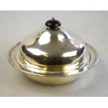 A silver muffin dish and cover with liner, Viners Ltd., Sheffield 1938, 15.