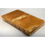 New Testament circa 1730, 4to with deer-hide cover (a/f) Condition Report Disbound, missing