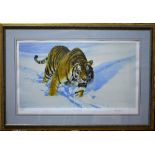 After Anthony Gibbs (b 1951) - 'Chance Missed',  tiger, limited edition print 171/475,