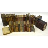 A collection of 19th and early 20th century leather-bound volumes - mostly history and literature,