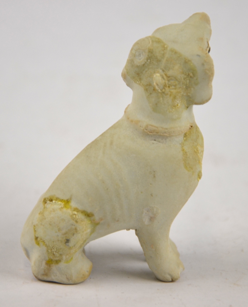 A Chinese biscuit figure of a small seated dog from the 'Ca Mau' shipwreck, 18th century, 6. - Image 8 of 10