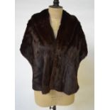 A fox fur evening shoulder cape and a squirrel fur shoulder cape (2)