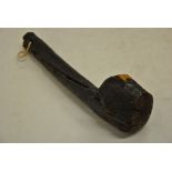 An unusually substantial Irish shillelagh of rustic form,