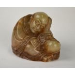 A Chinese soapstone carving of Buddha, 5 cm h. Condition Report Good condition