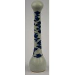 A Chinese 19th century porcelain brush handle incised with bats, 16.5 cm Condition Report Good