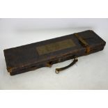 An antique leather gun case for W J Jeffery & Co Ltd,