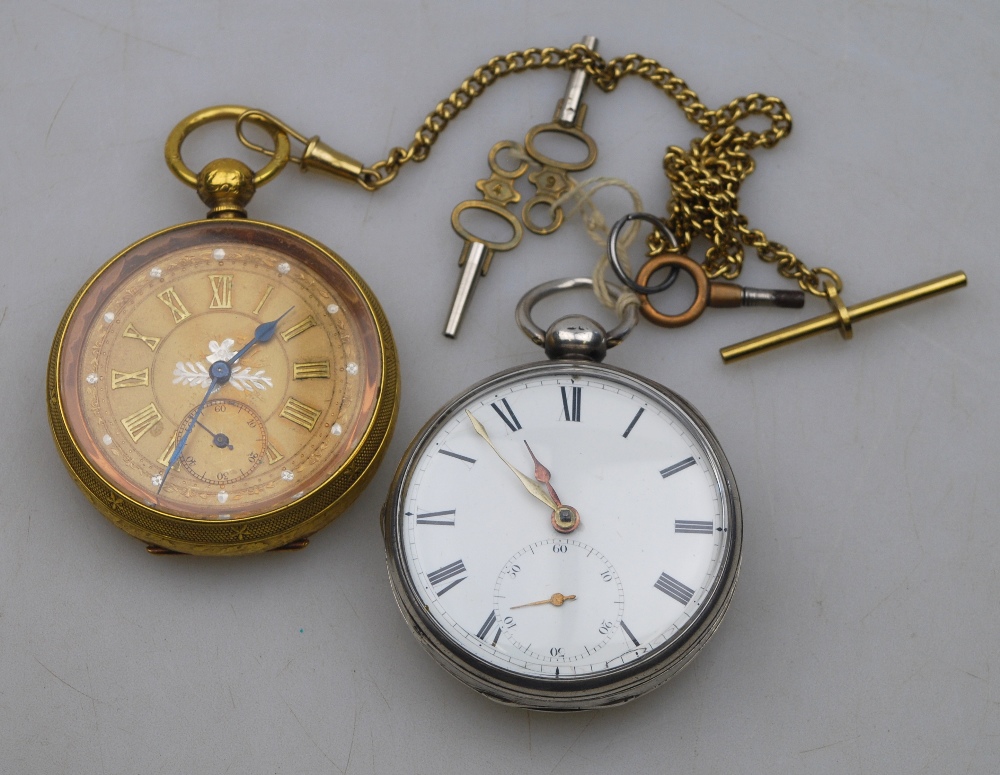 A George IV silver open-faced pocket watch with keywind fusee movement no. 3585 by Ganthony,