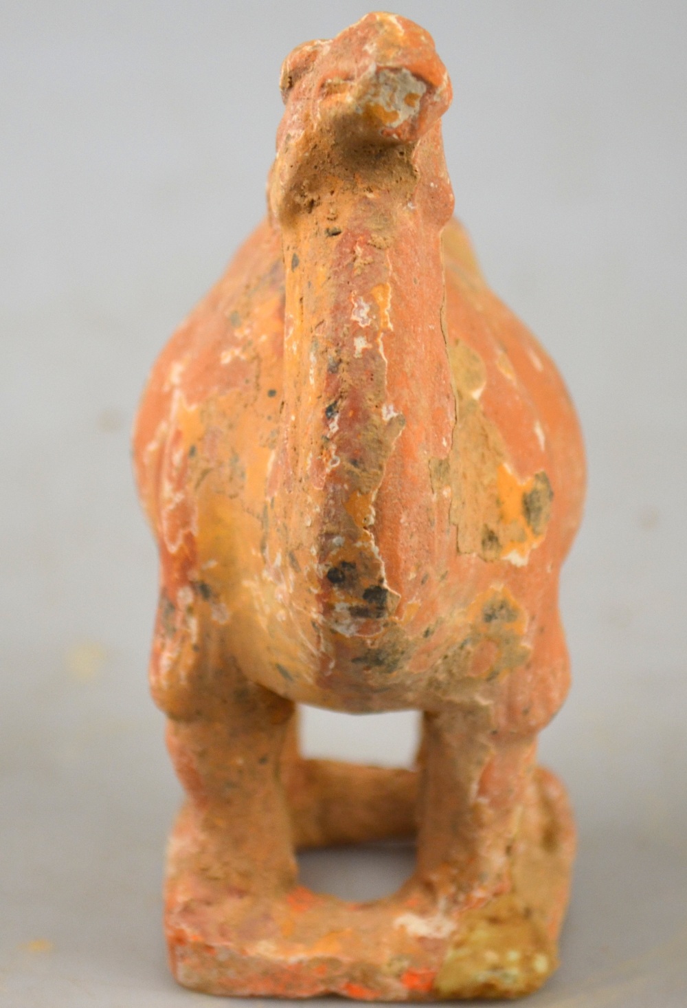 Chinese Tang Dynasty 618 - 907 AD - a pottery funerary figure of a camel, 13.3 cm h. Condition - Image 4 of 9