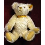 A Steiff silver plush Millennium teddy bear,