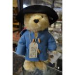 A boxed Steiff Paddington Bear with suitcase,