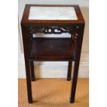 An antique Chinese rosewood stand,