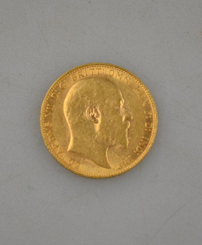 An Edward VII sovereign dated 1910