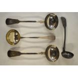 A George III OEP sauce ladle, Eley & Fea