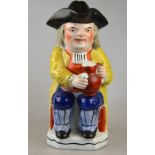 A Victorian Ralf Wood style Toby jug, ye