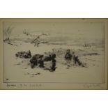 After Winifred Marie L Austen (1876-1964) - 'The Hole in the Ice, Tufted Duck', lithograph,