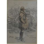 After C J Payne (Snaffles) (1884-1967) - 'Good hunting! Old Sportsman', print,