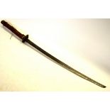 A Japanese military sword Katana with 69 cm fullered blade no 53323,