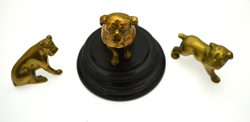 A spelter advertising bulldog for North West Heating Co, Kildaire, 11 cm, - Image 3 of 4