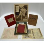 Sports signatures, including W J O'Reilly, leather book of 1960 Rome Olympics athletes,