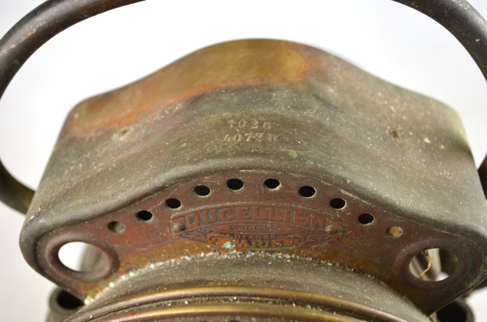 A French Ducellier, Paris, carbide headlamp, the body stamped 1026/4072D, 18 cm diam, - Image 3 of 4