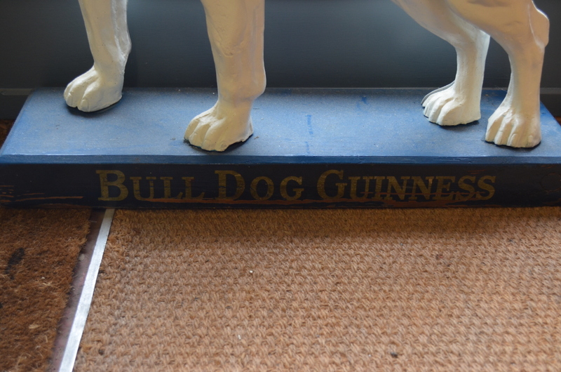 A large vintage cast iron 'Bull-Dog Guinness' advertising figure, the eyes fitted with bulbs, - Image 5 of 5