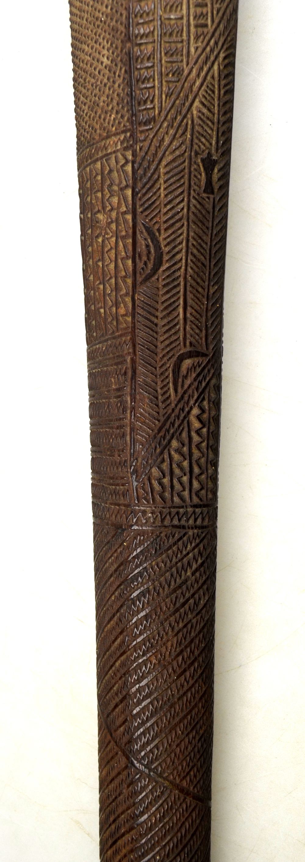 An 18/19th century Tongan War Club, Kingdom of Tonga, Polynesia, an Apa Apai of crocodile head ( - Image 6 of 12