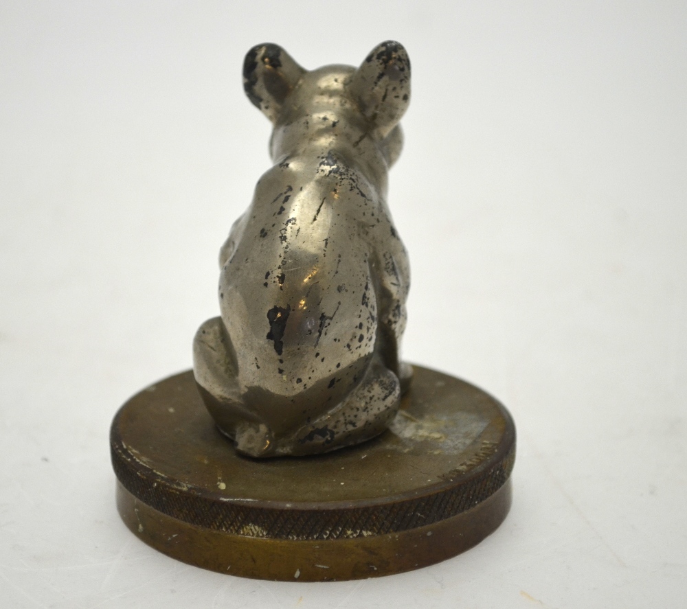 A chromium plated seated bulldog car mascot on radiator cap, - Image 3 of 5