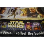 Two Lucas Books Star Wars Books advertising posters, for Episode 1 (The Phantom Menace),