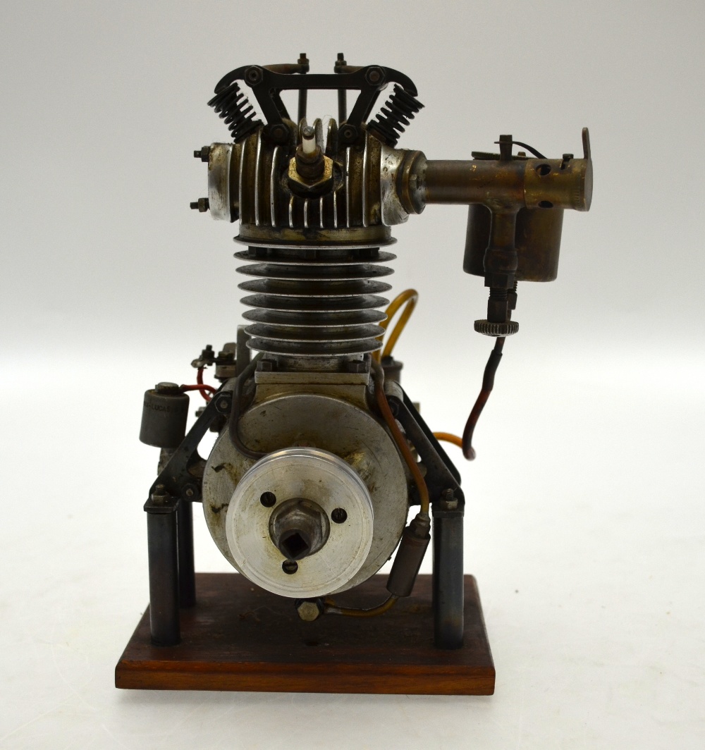 An engineers model four stroke single cylinder side valve engine, circa 1930's,