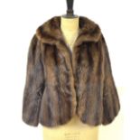 A musquash fur jacket