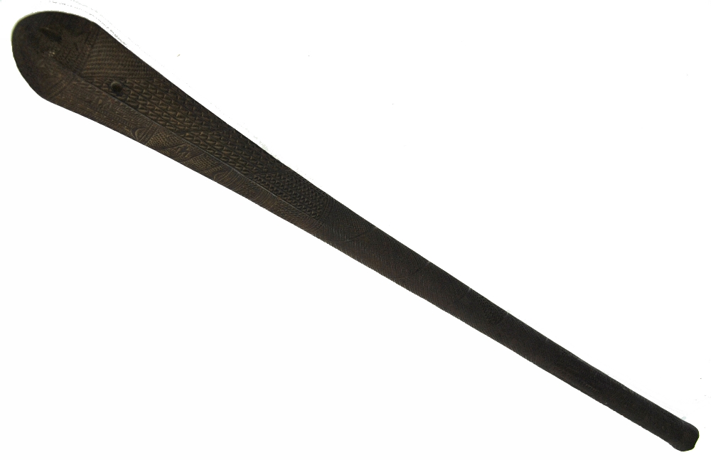 An 18/19th century Tongan War Club, Kingdom of Tonga, Polynesia, an Apa Apai of crocodile head (