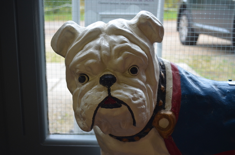 A large vintage cast iron 'Bull-Dog Guinness' advertising figure, the eyes fitted with bulbs, - Image 2 of 5