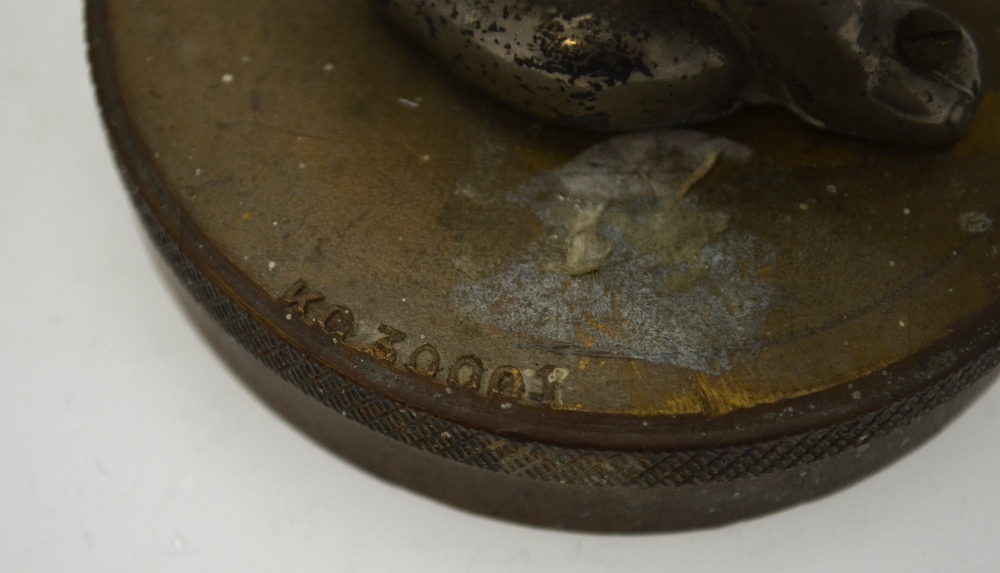 A chromium plated seated bulldog car mascot on radiator cap, - Image 4 of 5