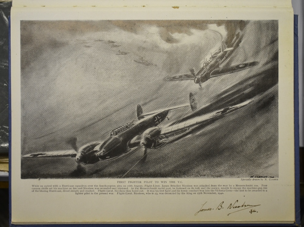 Autograph: volume 'The Royal Air Force 1939-40 by Air Cdre LEO Chorlton signed by James Brindley - Image 6 of 7