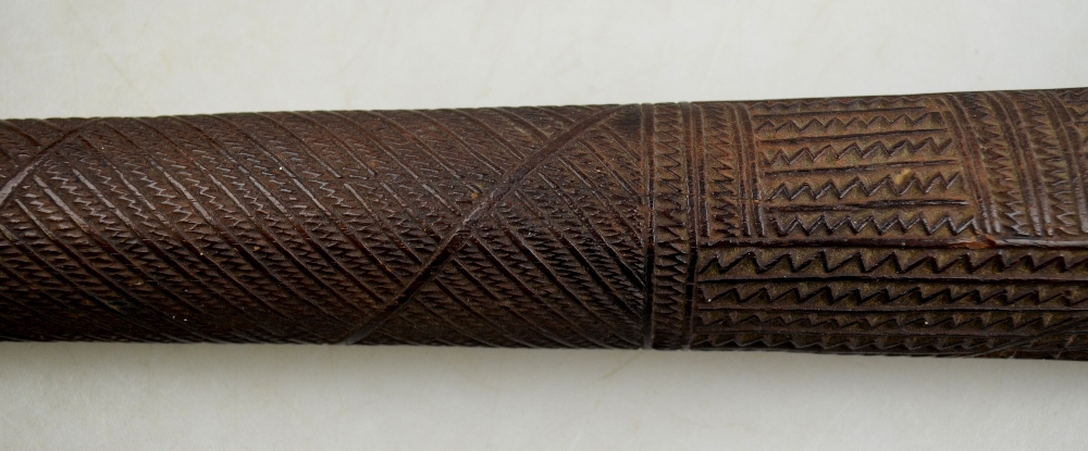 An 18/19th century Tongan War Club, Kingdom of Tonga, Polynesia, an Apa Apai of crocodile head ( - Image 9 of 12