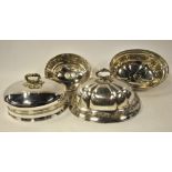 Four various Old Sheffield Plate small meat domes