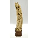 A 1930's French cast celluloid figure, Madonna and Child, 52 cm,