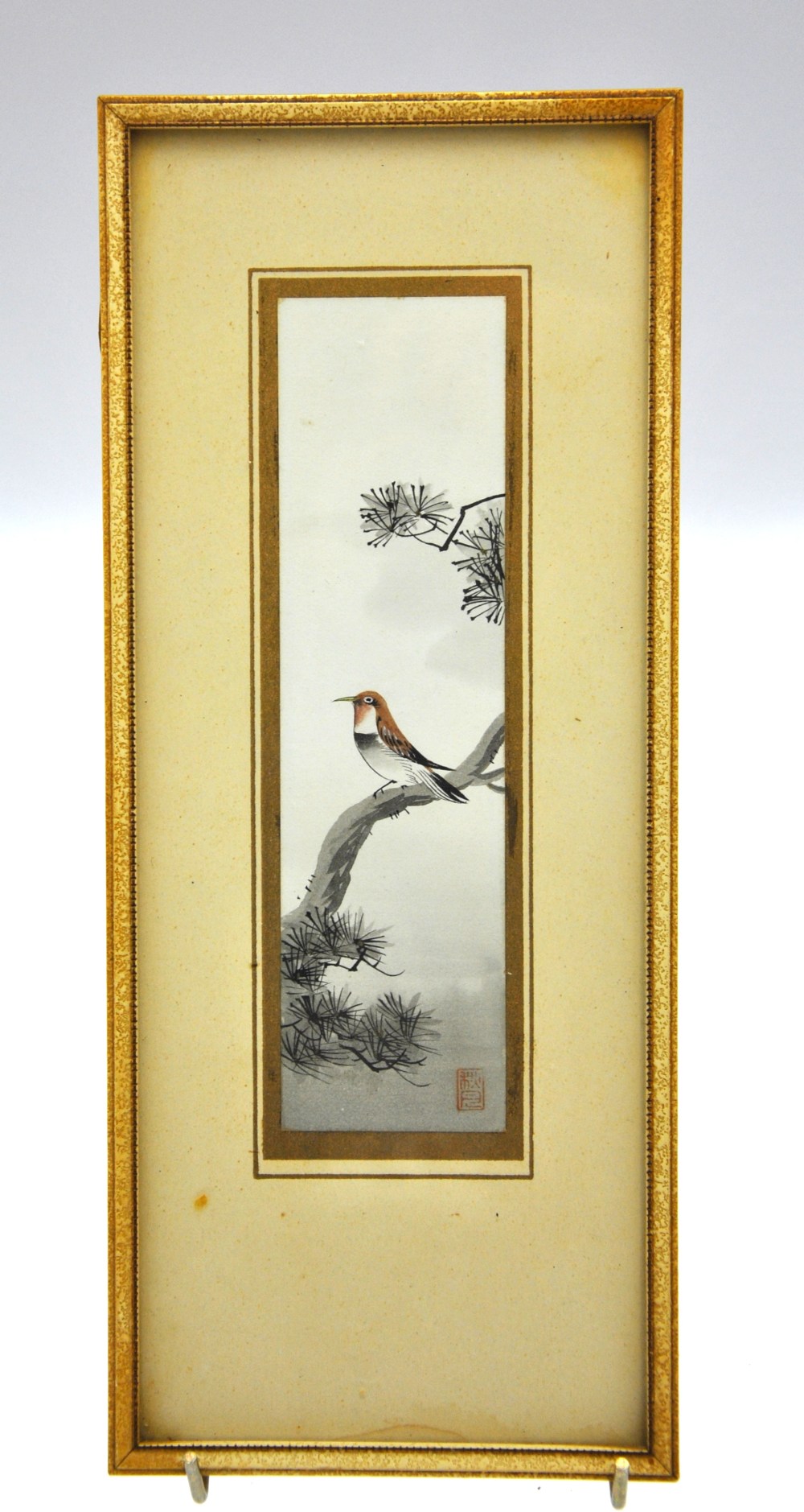 Five Japanese watercolours of birds, - Image 9 of 10