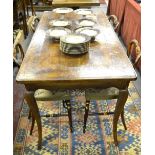 An 18th century French provincial cherry wood table,