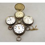 A silver open-faced pocket watch with Acme lever movement, Import London 1931, to/w an .