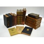 A selection of leather-bound volumes: Smollett, T.