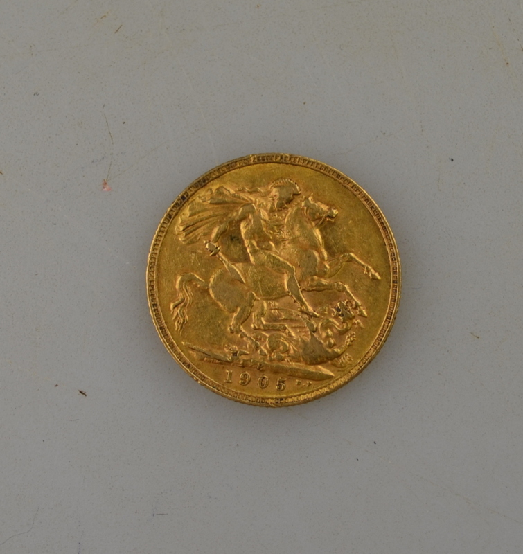 An Edwardian gold sovereign, - Image 2 of 2