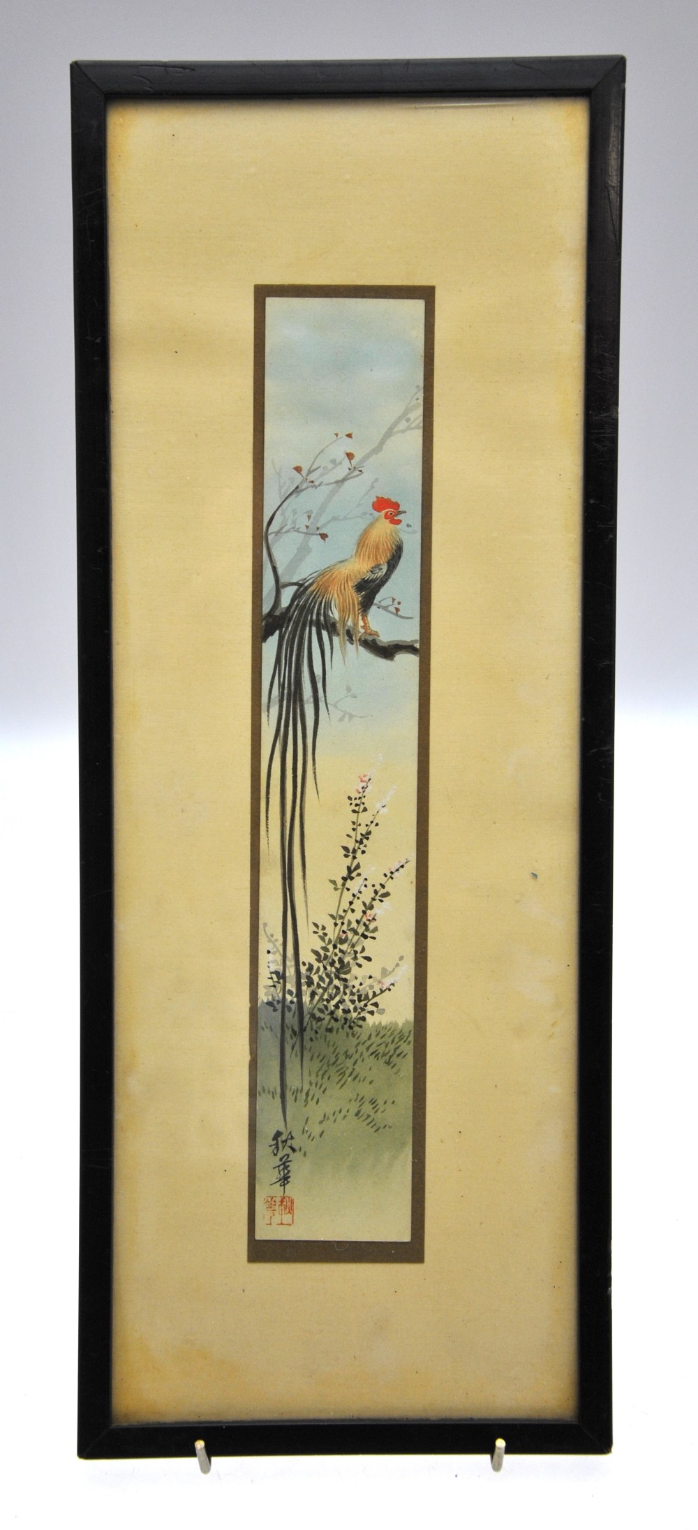 Five Japanese watercolours of birds, - Image 5 of 10