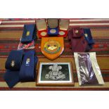 A large quantity of assorted Regimental and Association ties including RNS;