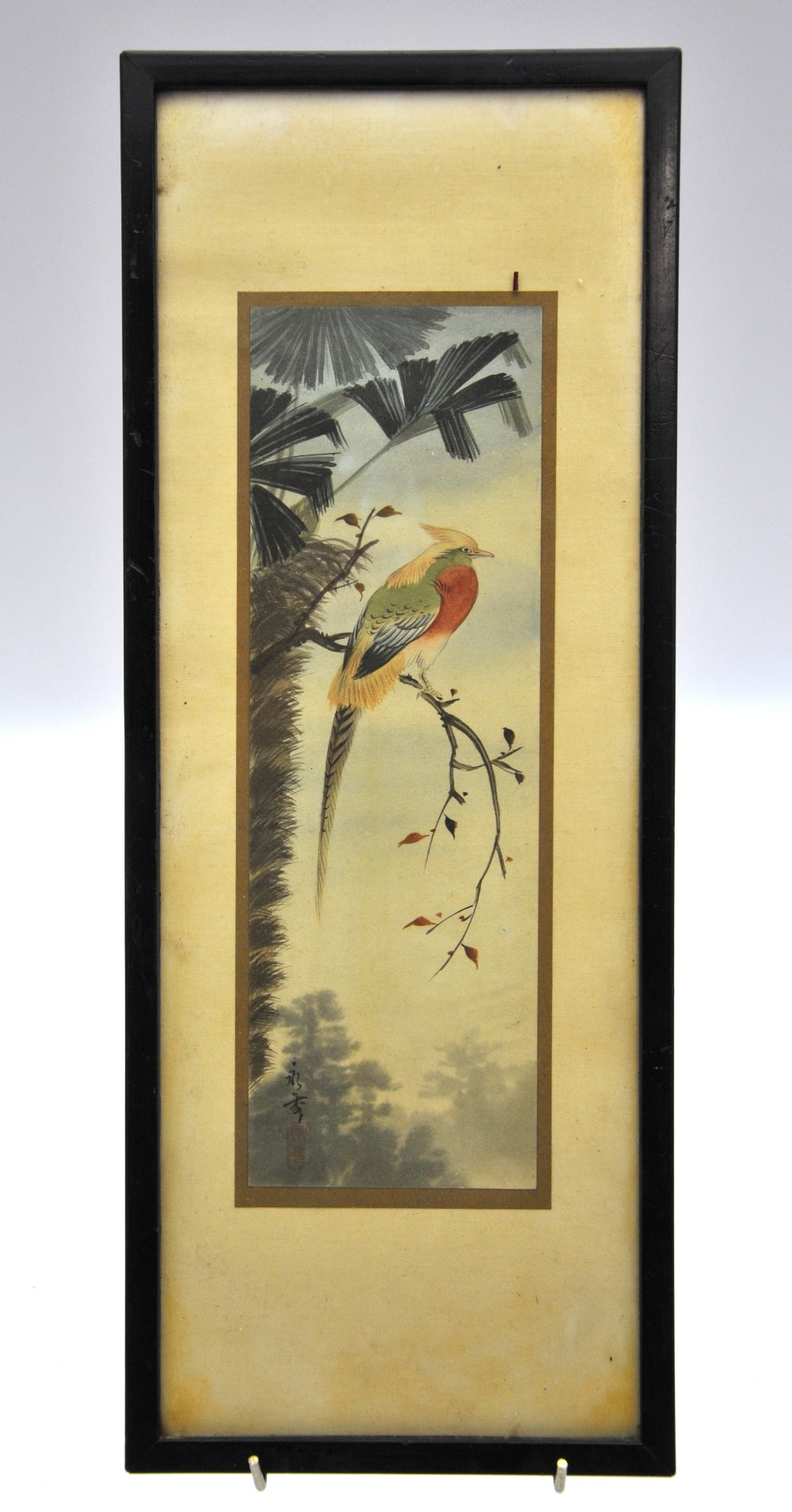 Five Japanese watercolours of birds, - Image 2 of 10