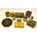 Two pairs of Art Nouveau tins for Victory V-Gums and Lozenges 'Always Reliable',