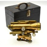 A brass surveyor's level by Cooke, Troughton & Simms, no.